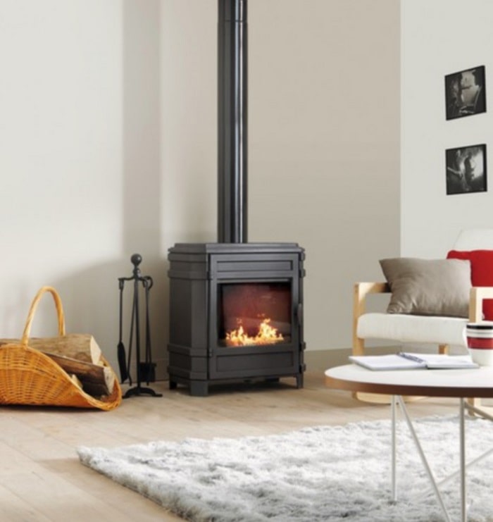 Poêle à bois Invicta VOSGES 8 kW noir en fonte