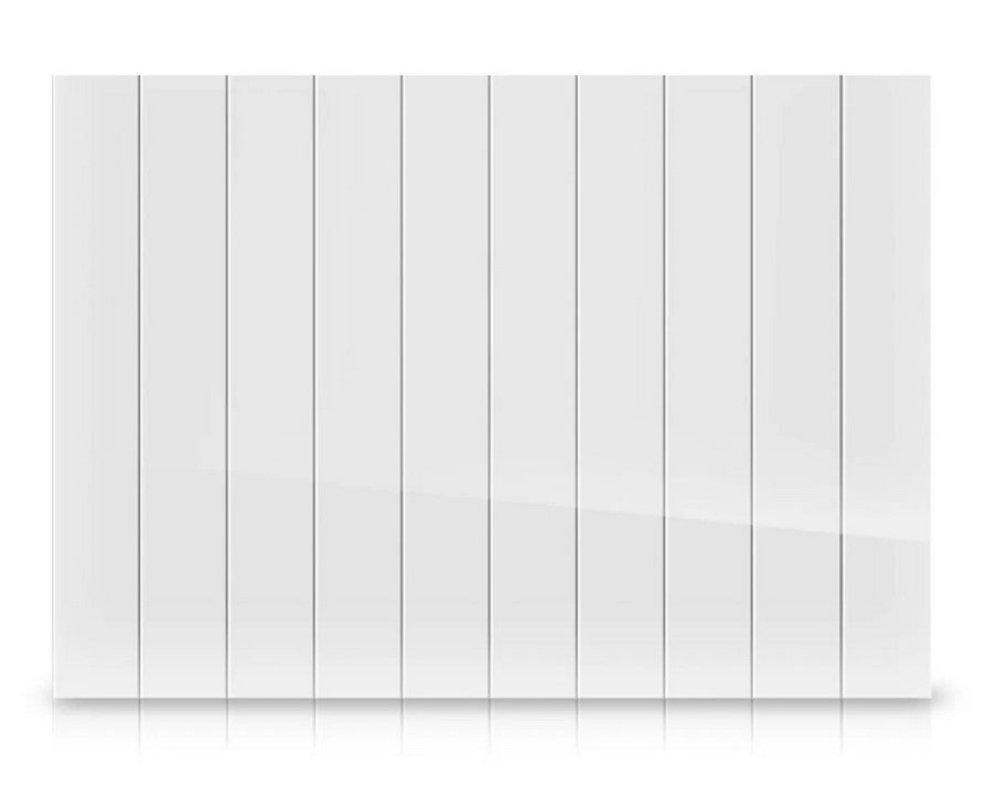 Radiateur électrique à inertie sèche HJM AVA 2000 W horizontal blanc pas cher - Radiateur électrique Leroy Merlin