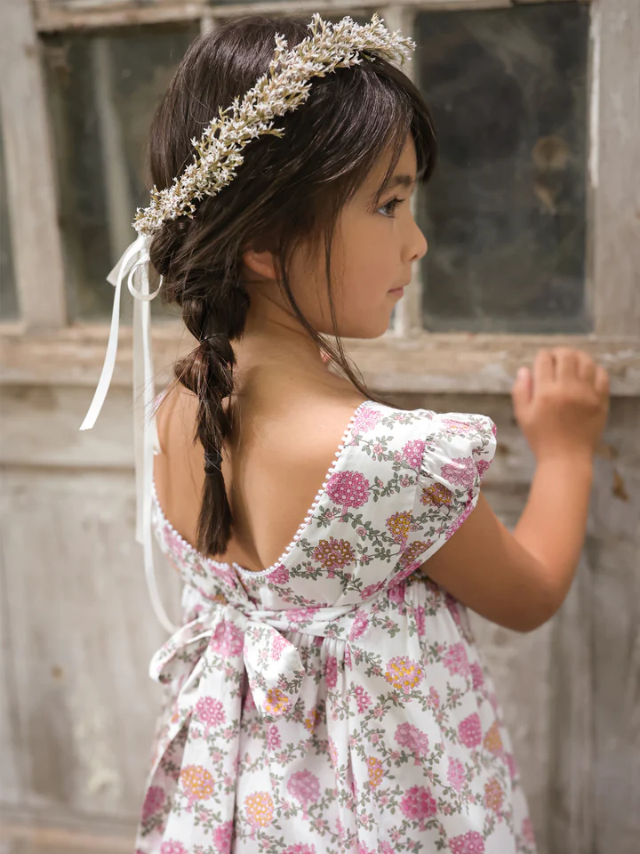 Robe ANA en tissu Liberty Fille Cyrillus Collection Fêtes & Mariages 