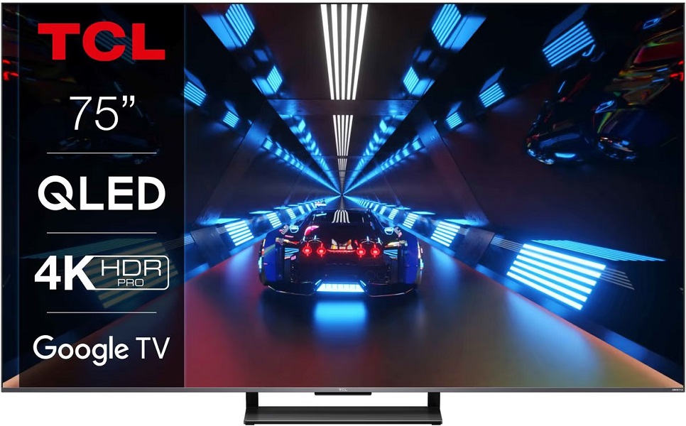 TV QLED TCL 75C731 190 cm Google TV 100Hz UHD 4K