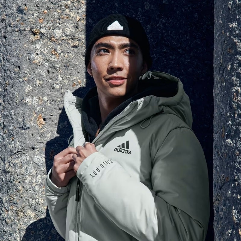 ADIDAS Sportwear Veste Traveer COLD.RDY Gris - Veste Homme Adidas