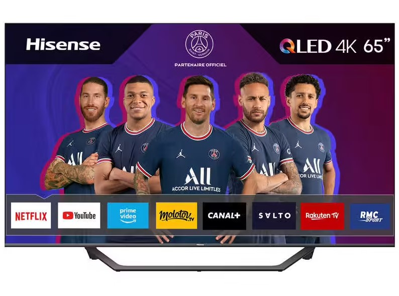 Téléviseur HISENSE 65A7GQ Qled 163 cm UHD 4K pas cher - BLACK FRIDAY Canapé Conforama 