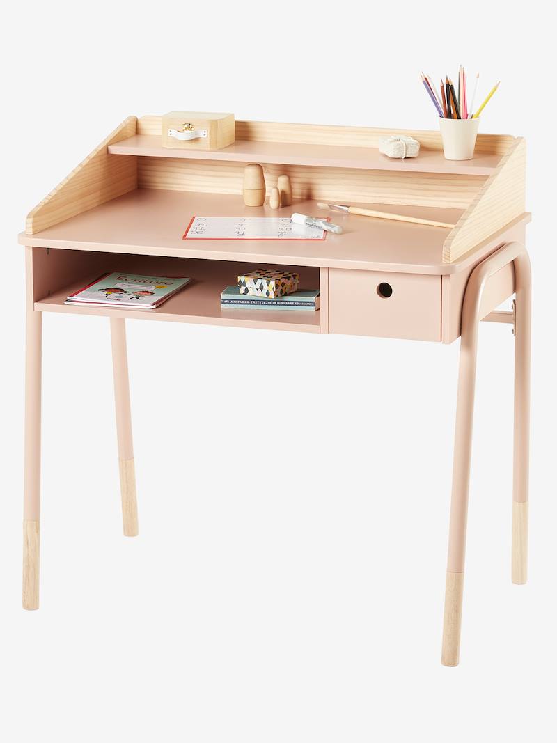 Bureau enfant LIGNE AMAZONIE Rose - Bureau Enfant Vertbaudet