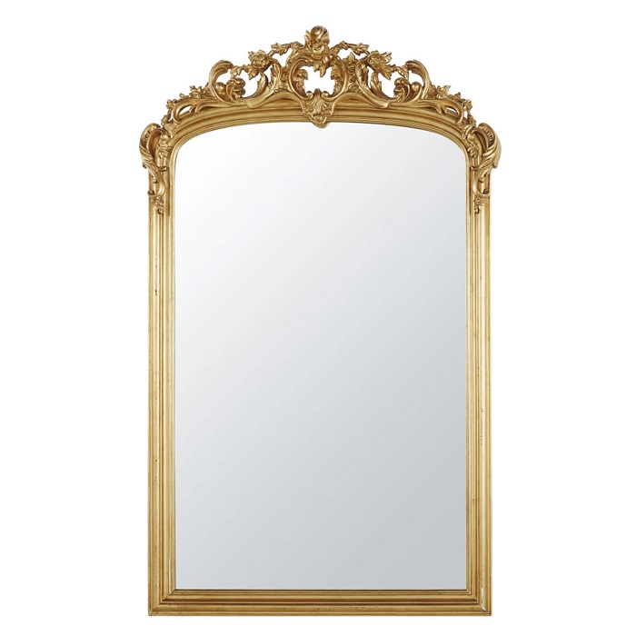 Miroir ARTHUR à moulures dorées 106x171 cm