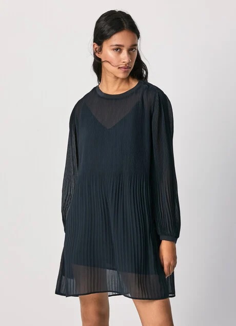 ROBE PLISSÉE À MANCHES LONGUES MARTA Pepe Jeans