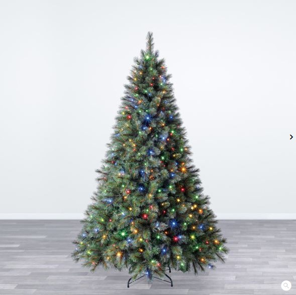 Sapin de Noël artificiel lumineux COLUMBIA 150 cm