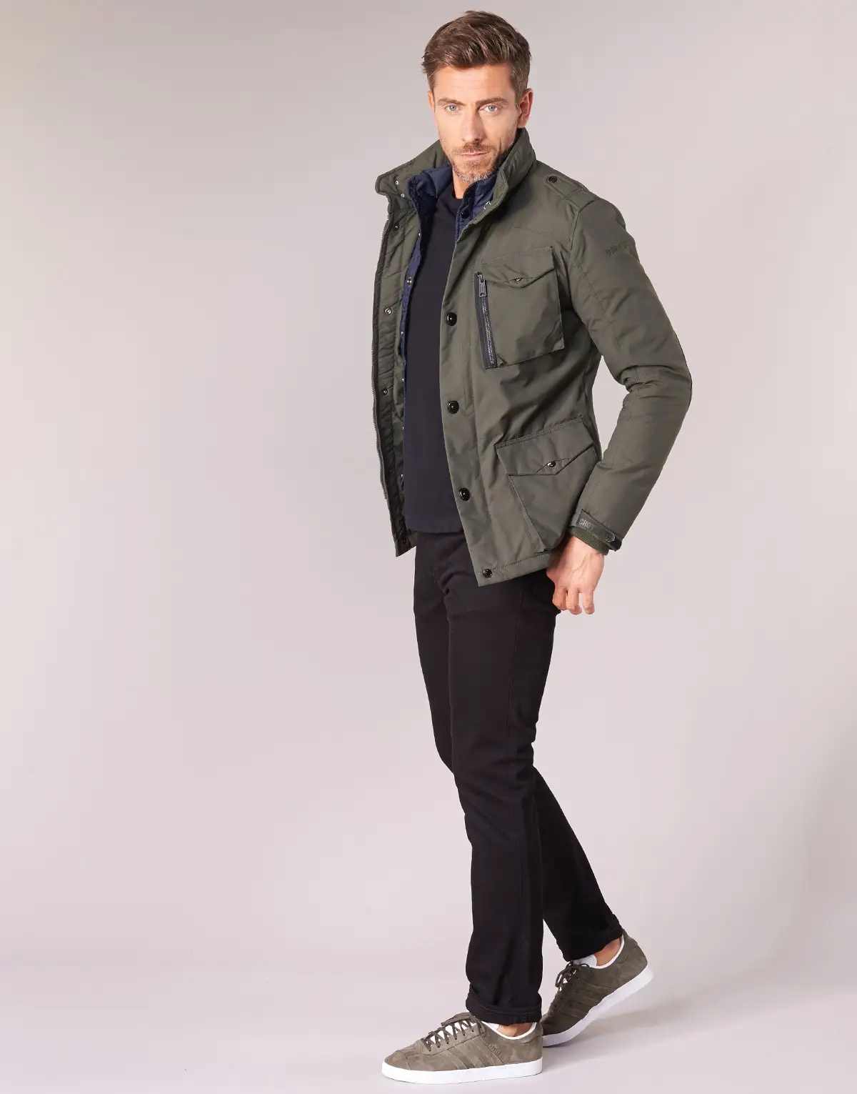 Parka Homme Schott FIELD Kaki : La parka incontournable pour l'hiver