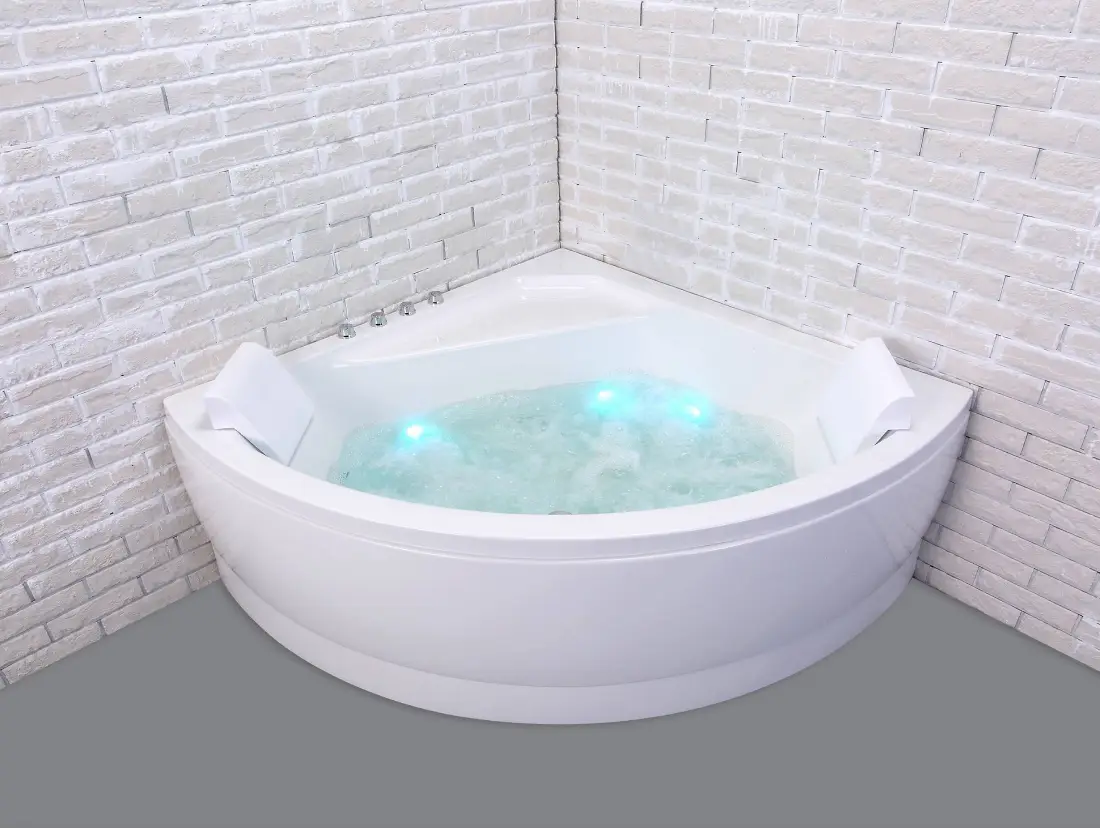 Baignoire balnéo SELONIA 140 x 140 cm pas cher - Baignoire Castorama