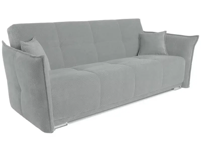 Banquette-lit clic clac JULIETTE 3 places gris - Conforama