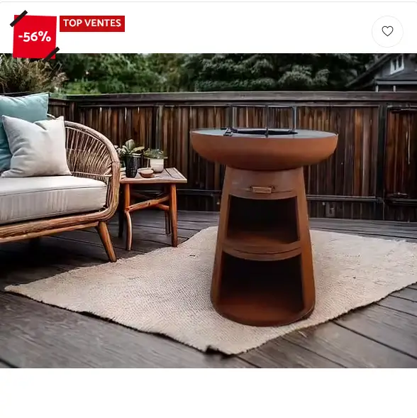 Barbecue rond PURLINE EFP55R pas cher : l’offre –530 € qui fait flamber vos soirées grillades*