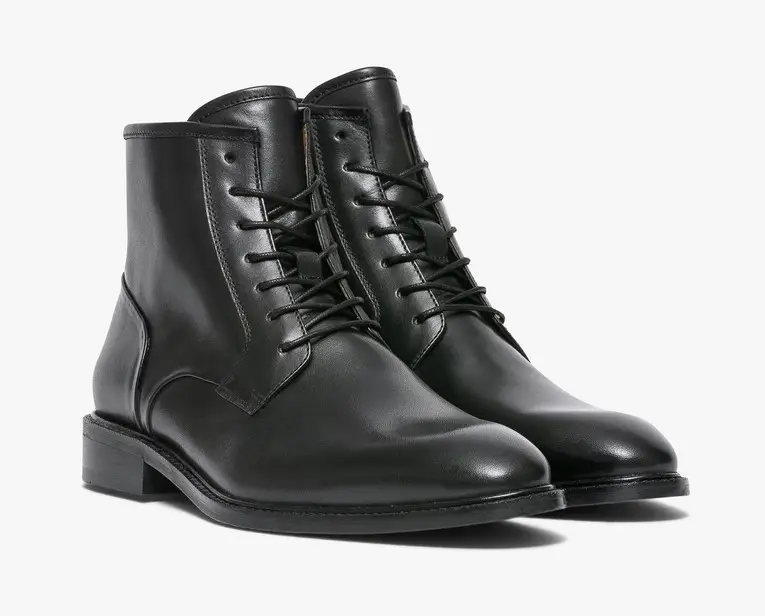 BOOTS ACHILLE Bocage Homme en cuir noir