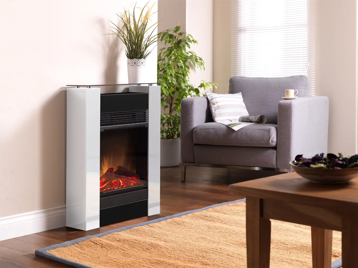 Cheminée électrique Dimplex Optiflame GISELLA 750/1500W - Castorama