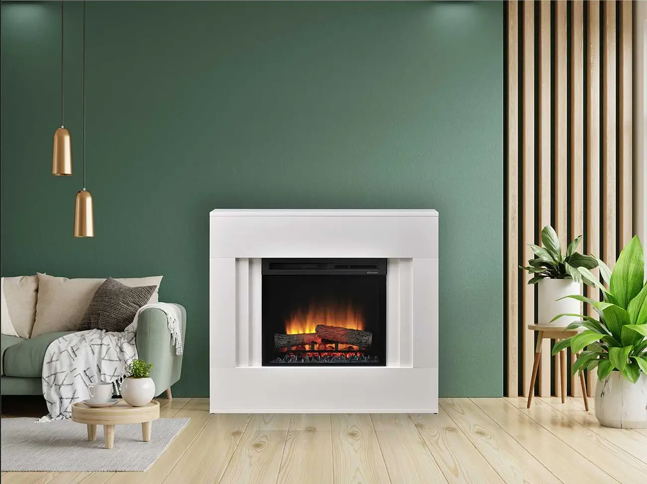 Cheminée électrique Dimplex Optiflame Nova 1400W pas cher - Cheminée Electrique Castorama