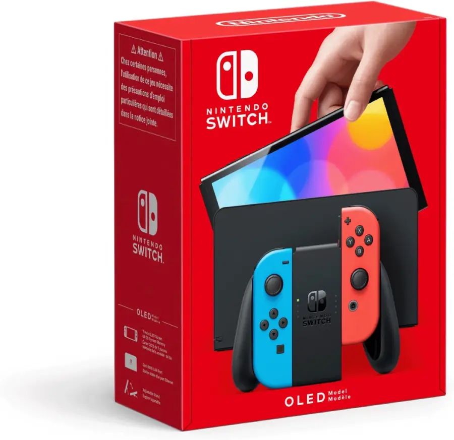 Console NINTENDO Switch OLED Bleu et Rouge