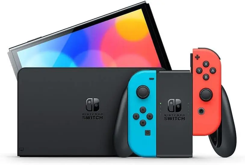 Console NINTENDO Switch OLED Bleu et Rouge