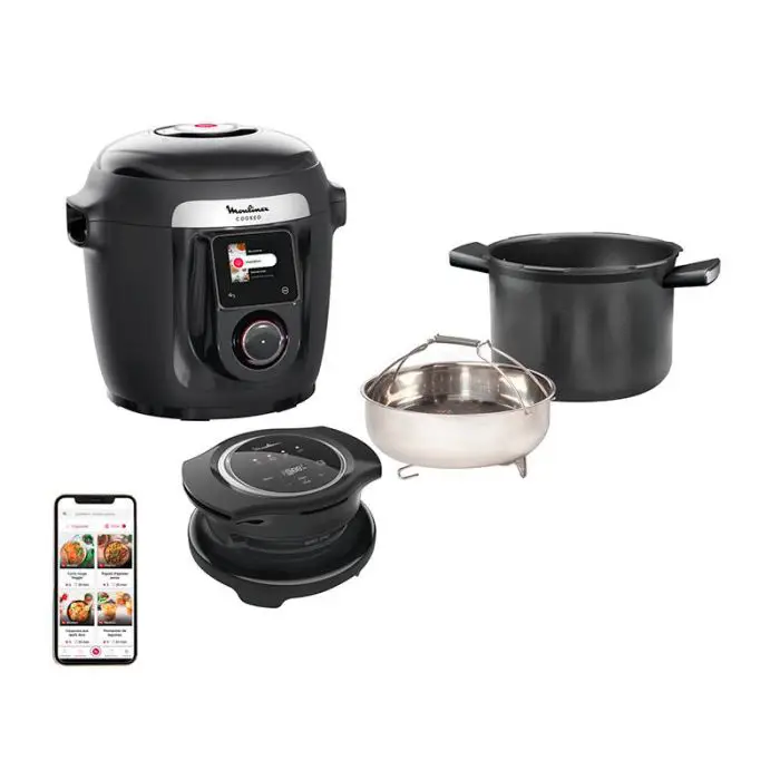 Cuiseur cookeo smart MOULINEX YY5491FB 9 en 1 + extra crisp pas cher : Pour des Repas Savoureux et Croustillants !