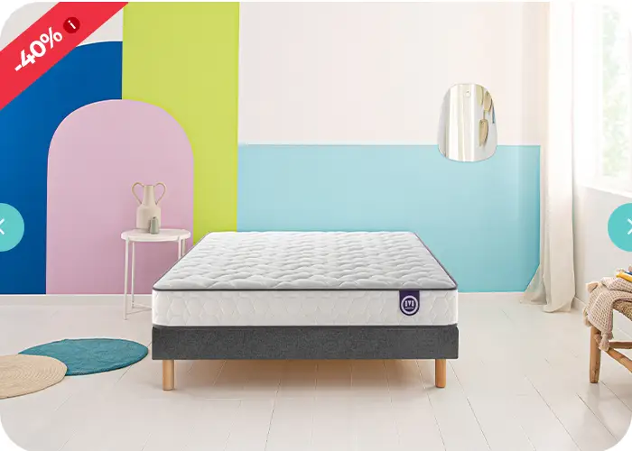 Ensemble OPTILIT Merinos Matelas + Sommier 140x190 cm 