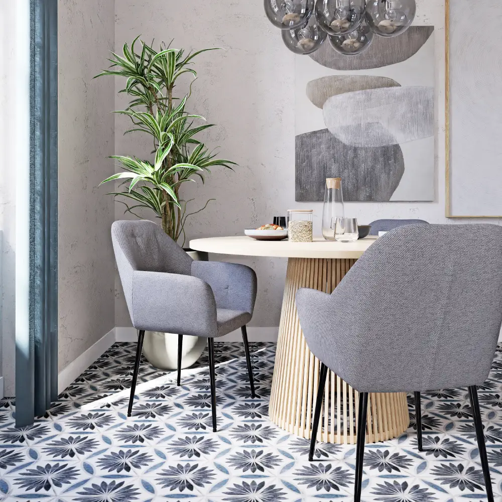 Fauteuil de table WILLY en velours gris clair de Maisons du Monde : Le confort à prix réduit ! 