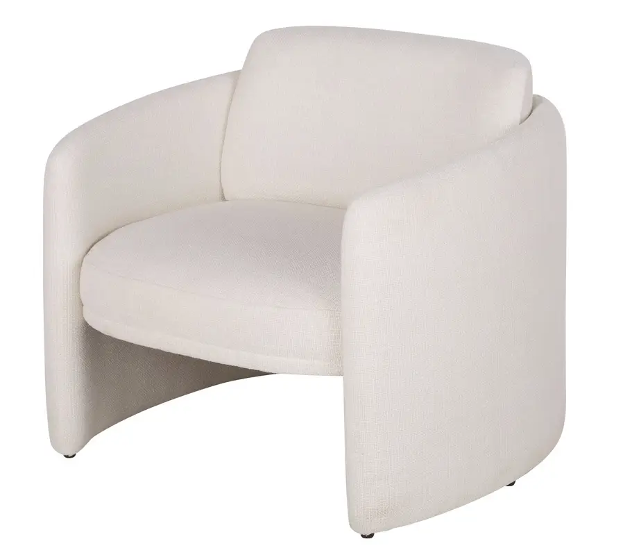 Fauteuil VEGAS en textile tramé beige - Maisons du Monde