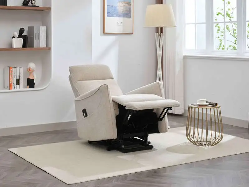 Fauteuil relax électrique CONY Tissu beige - Conforama