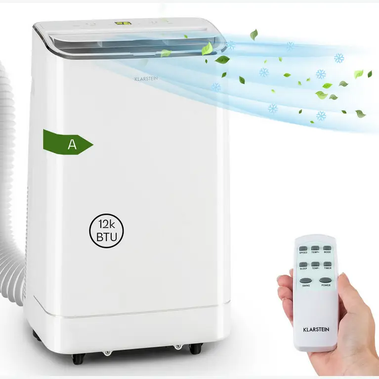 KLARSTEIN 3.5kW : Climatiseur Mobile ULTRA Silencieux | Classe A, Éco R290 (35-59m²)