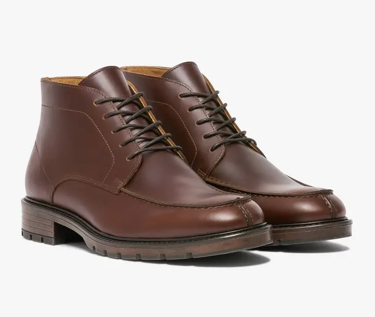 LOW-BOOTS GUILLAUME Bocage Homme en cuir cognac