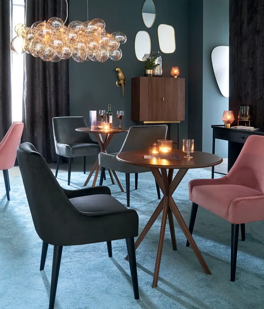 Lustre CLOUD en métal et globes en verre ambré de Maisons du Monde : L'Élégance Ambrée à Portée de Main