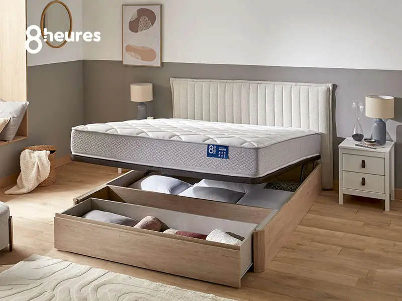 Matelas 8 HEURES ESPIEGLE 160x200 cm Ressorts soutien Ferme épaisseur 23 cm - Conforama