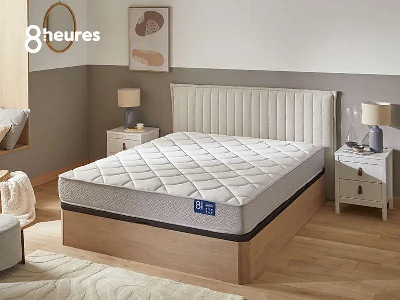 Matelas 8 HEURES ESPIEGLE 160x200 cm Ressorts soutien Ferme épaisseur 23 cm pas cher de Conforama