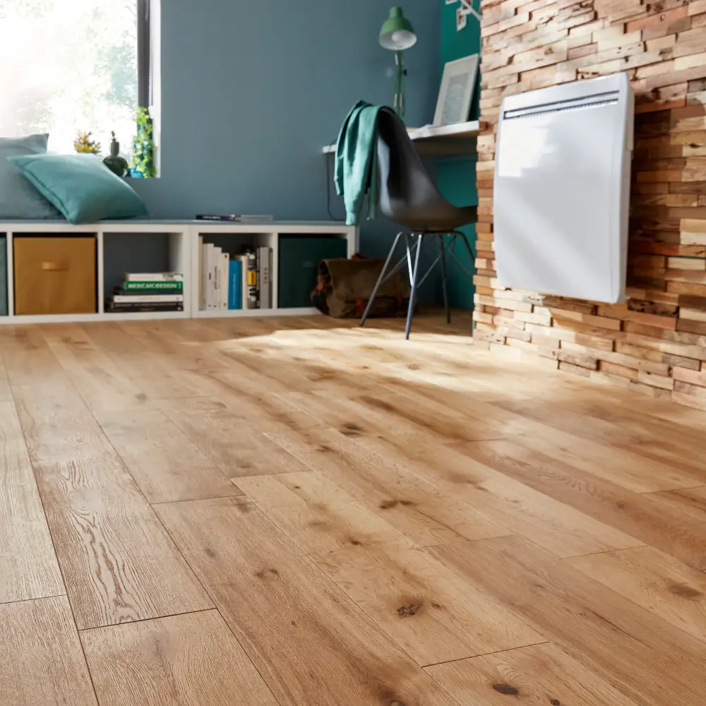 Parquet massif clipsable YSTAD L en chêne huilé blond pas cher - Parquet Castorama