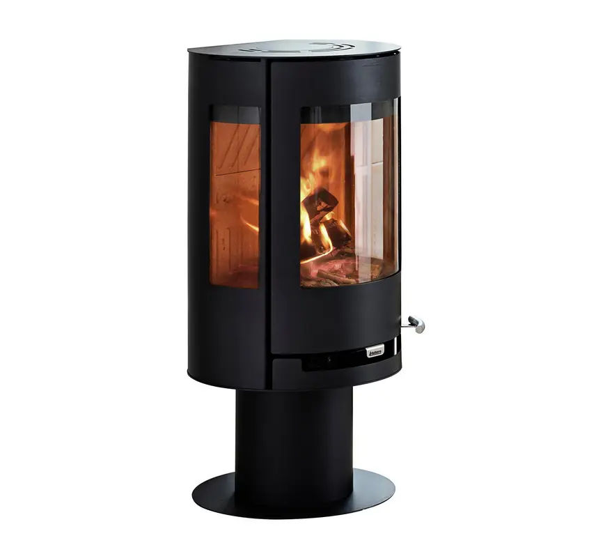 Poêle à bois ADURO 9.3 6kW Chauffe de 30 à 140m² Noir