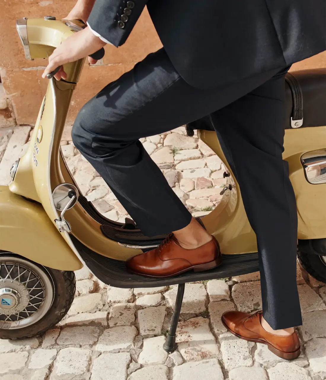 RICHELIEU HOXFORD Bocage en cuir Cognac pour Homme : Élégance Intemporelle