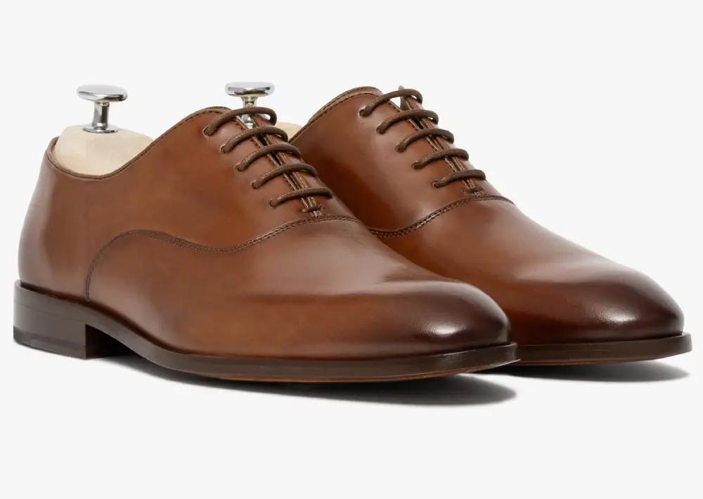 RICHELIEU HOXFORD Bocage en cuir Cognac