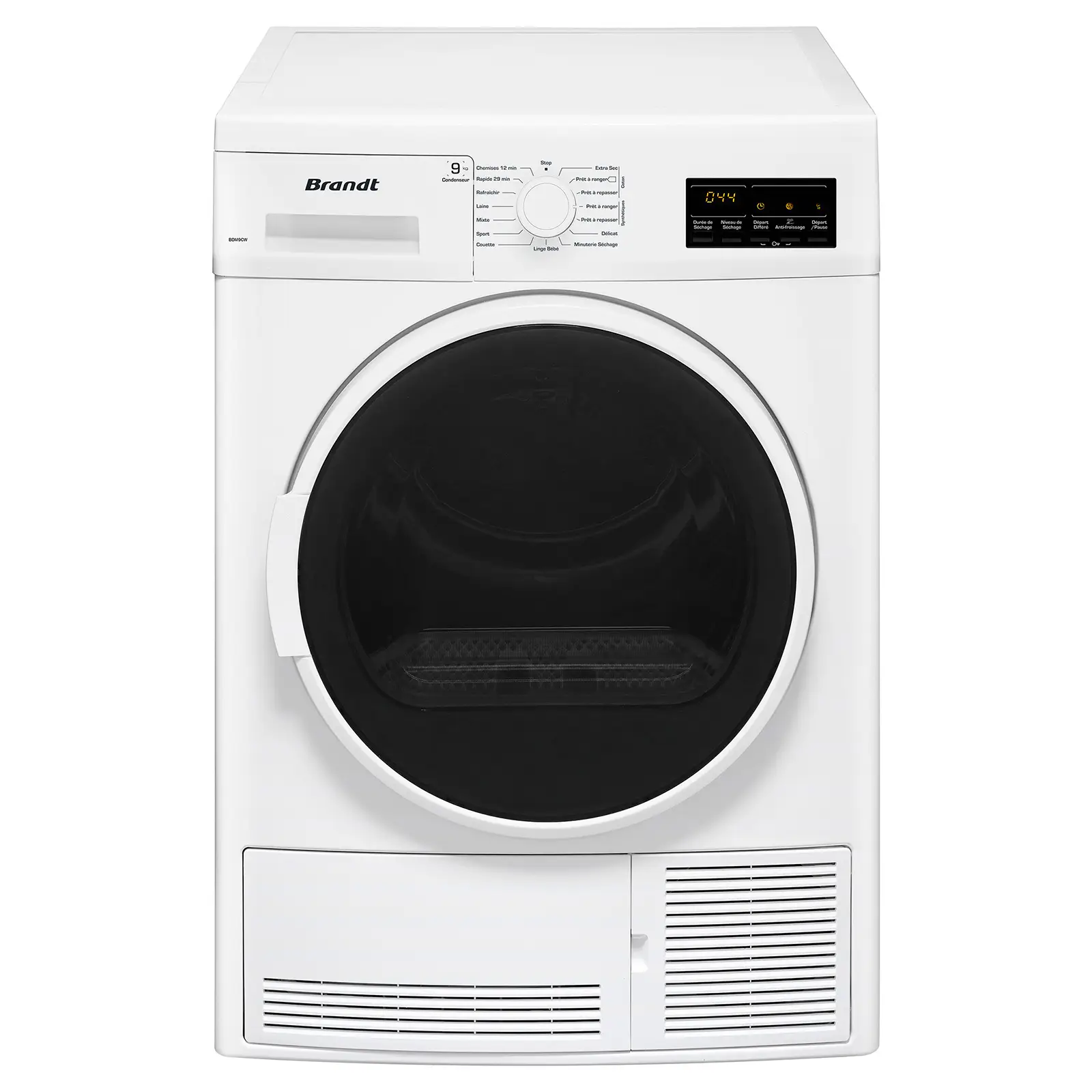 Sèche-linge condenseur BRANDT BDM9CW 9 kg