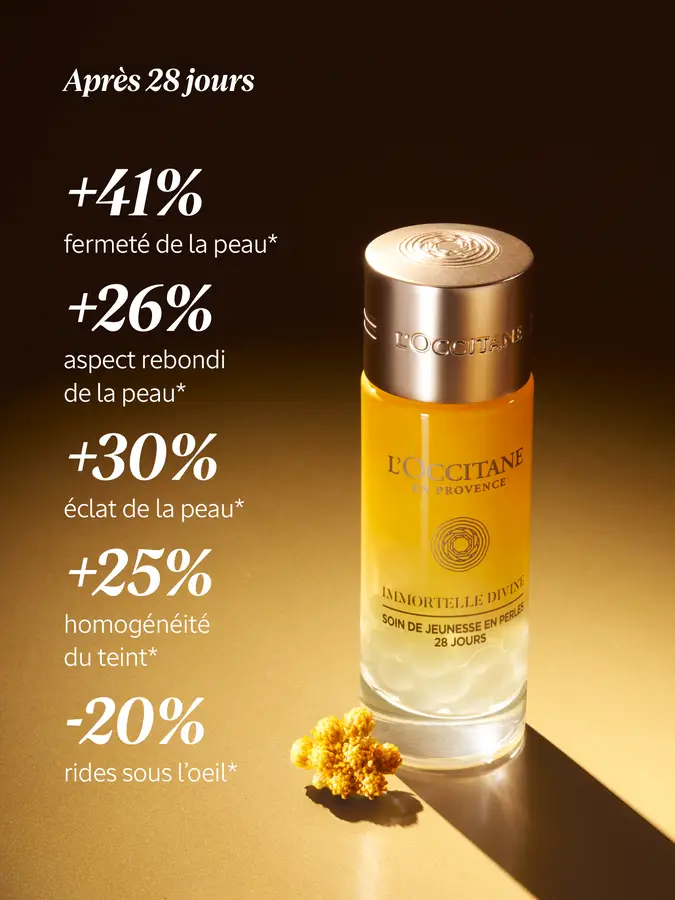 Soin de Jeunesse en Perles 28 jours Immortelle Divine L'OCCITANE