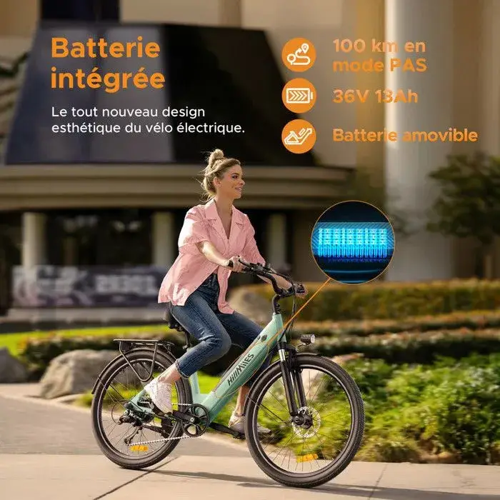 Vélo Électrique HILLMILES Milecity 1 25 km/h Autonomie 80-100KM