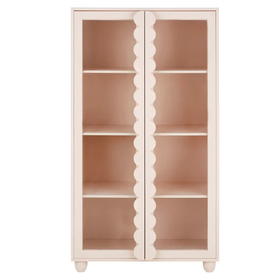 Vitrine ARABELLE 2 portes rose poudré festonnée de Maisons du Monde