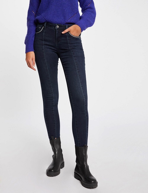 Jeans slim MORGAN avec sequins jean stone - Jeans Femme Morgan
