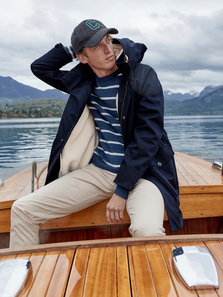 Parka doublée sherpa Homme Cyrillus Marine Collection famille