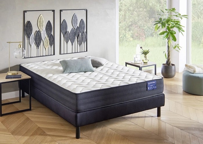 Matelas ressorts 140x190 cm DREAMEA GAIA à mémoire de forme