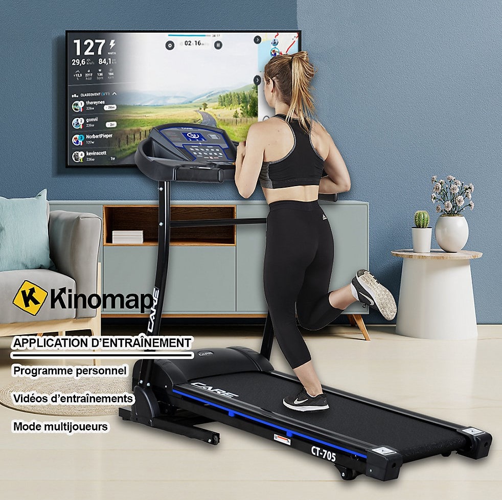 Tapis de course CARE CT-705 CONNECT 16 Km/h