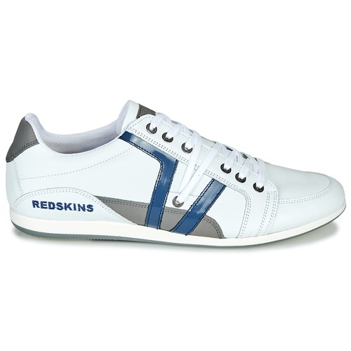 Redskins WARREN Blanc / Bleu / Gris pas cher - Baskets Homme Spartoo