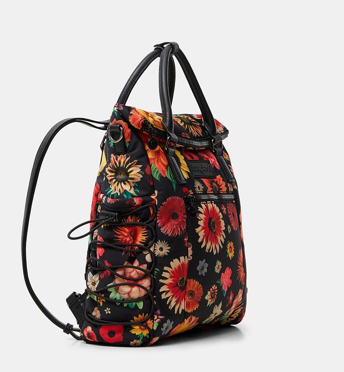 Sac à dos moyen Fleuri Desigual Designed By M. CHRISTIAN LACROIX - Sacs Desigual