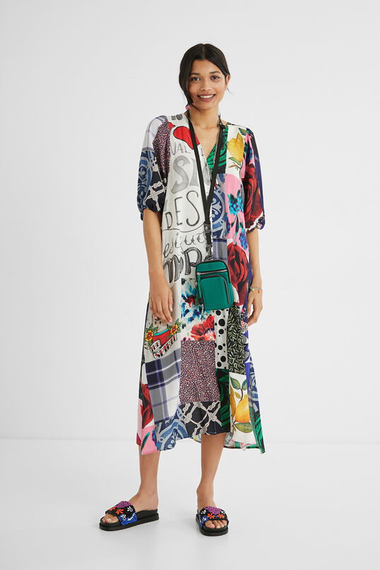 Robe chemise midi patch Desigual