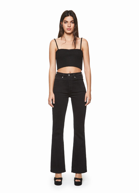 70s Flared Black Jeans DUA LIPA X PEPE JEANS - Jeans Femme Pepe Jeans