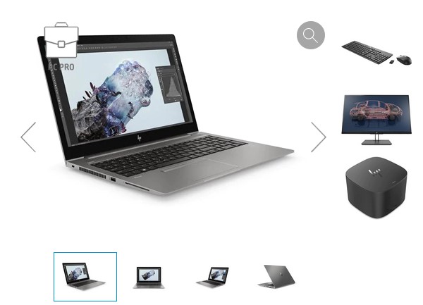 HP ZBook 15u G6 + Ensemble clavier et souris HP + Station d'accueil