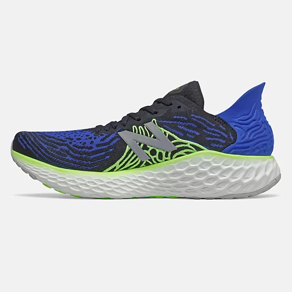 New Balance Fresh Foam 1080v10 Team Royal with Energy Lime pas cher - Baskets Homme New Balance