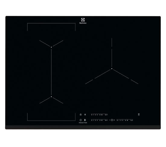 Table induction ELECTROLUX EIV73342 71cm noir pas cher - Plaque induction BUT