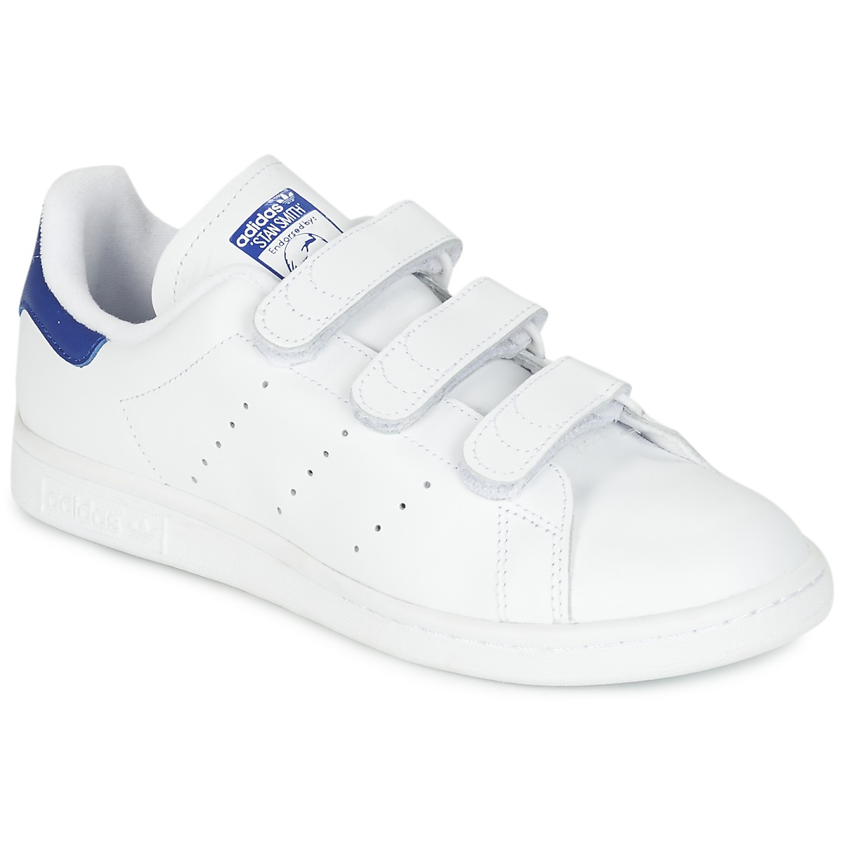 Adidas Originals STAN SMITH CF Baskets Basses Blanc / bleu pas 