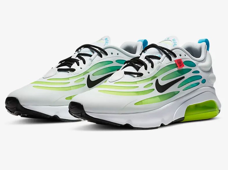 Nike Air Max Exosense SE Blanc/Volt/Bleu fureur/Noir - Baskets Homme Nike